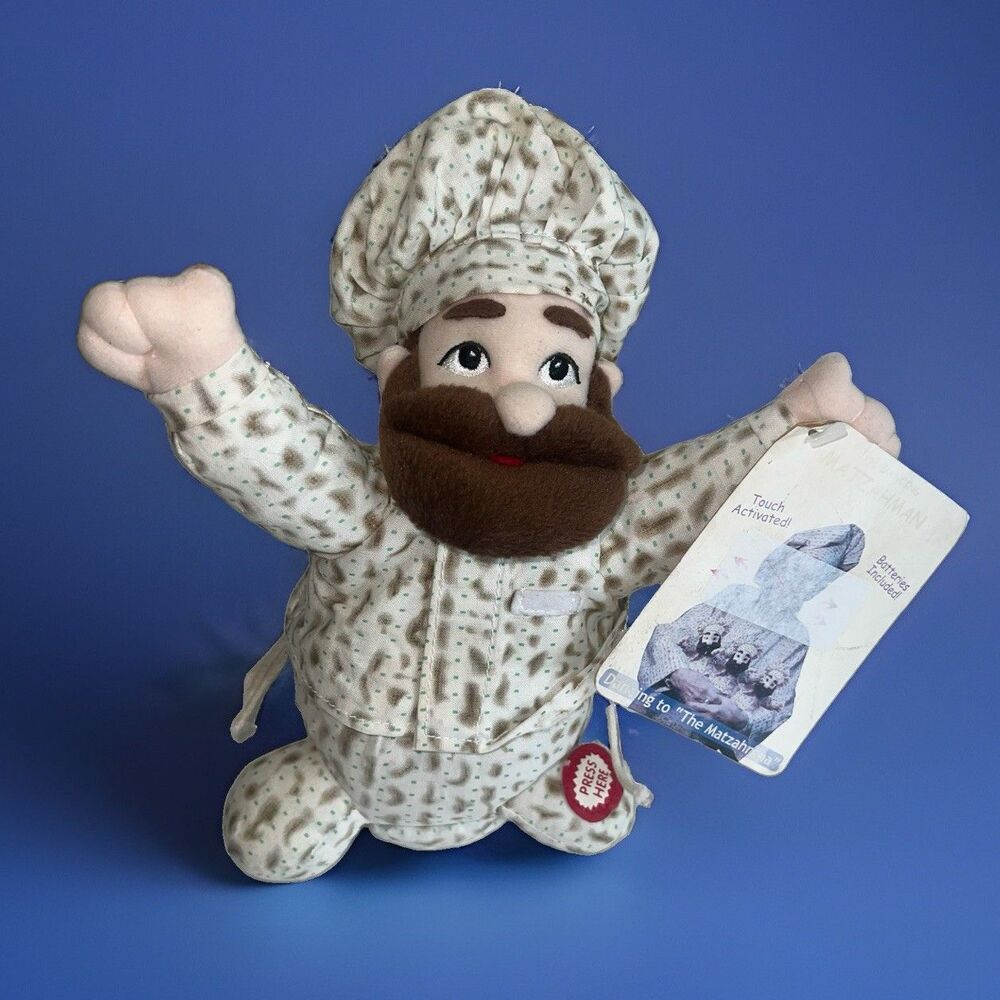 The Matzahman Vintage 2003 Toy Jewish Passover Sings Matzahrena Does Not Dance